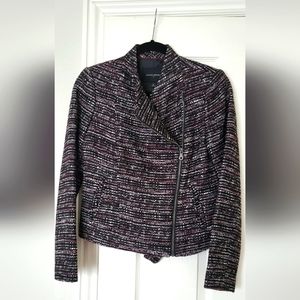 Banana Republic Black with Dark Purple Lines Blazer